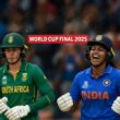 India vs South Africa Women players celebrating victory in the 2025 World Cup final match.